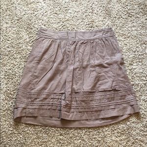 Brown lightweight mini skirt
